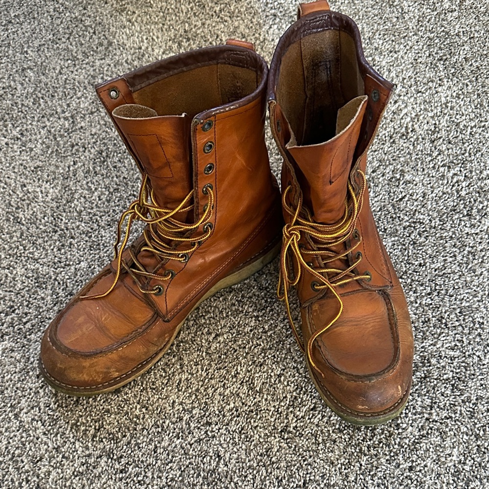 Red Wing Shoes Tan Leather Boots